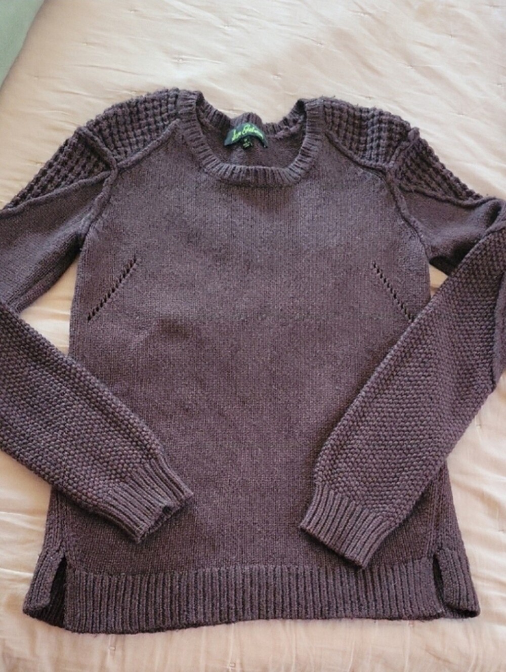 SAM EDELMAN Women’s Crewneck Knit Sweater in Brown